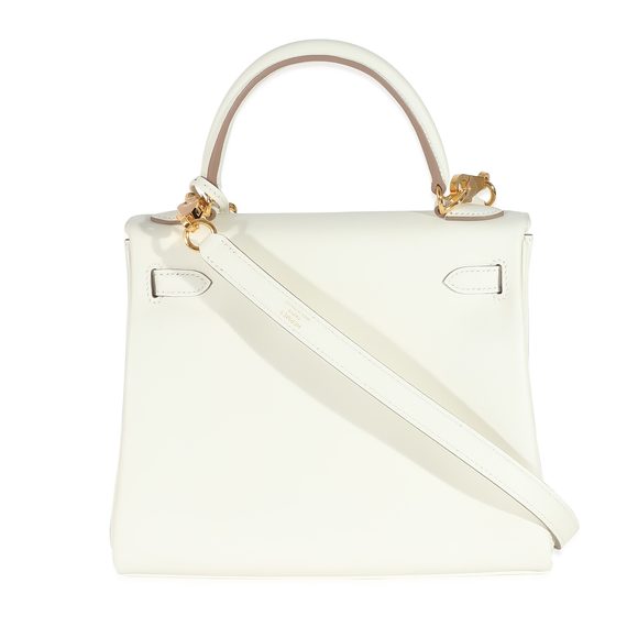 Hermès Swift Mushroom Retourne Kelly 25 GHW - Picture 3 of 6